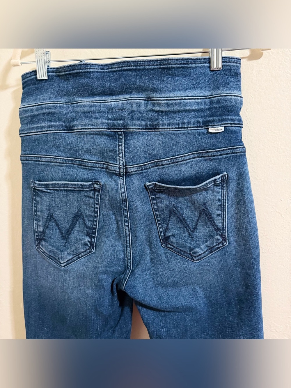 MOTHER The Triple Stack Insider Ankle Jeans Chick‎ Flick High Rise Tie Belt 28 - Picture 11 of 16